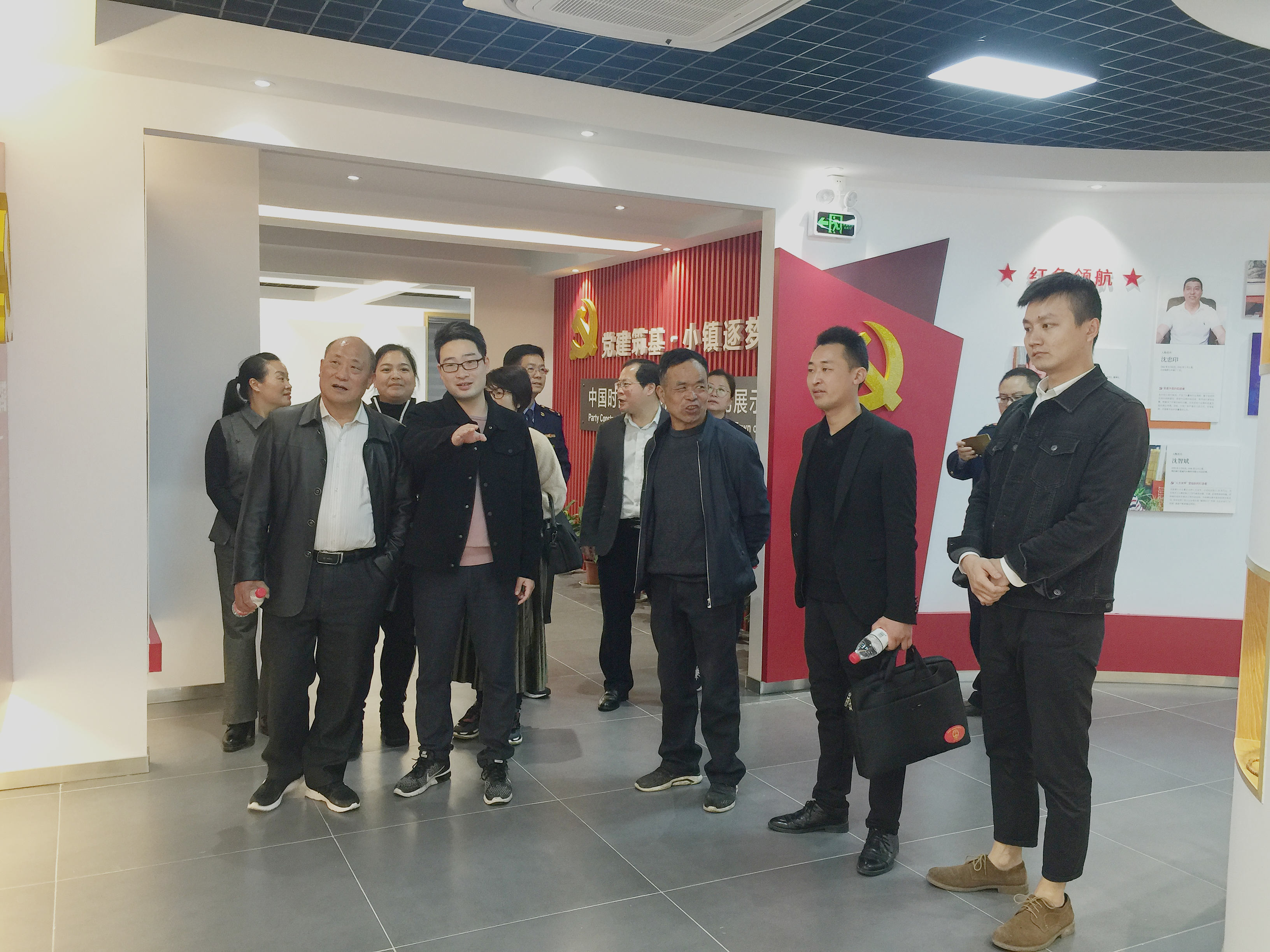 天台县人大第八监督小组莅临天台凯发k8国际考察